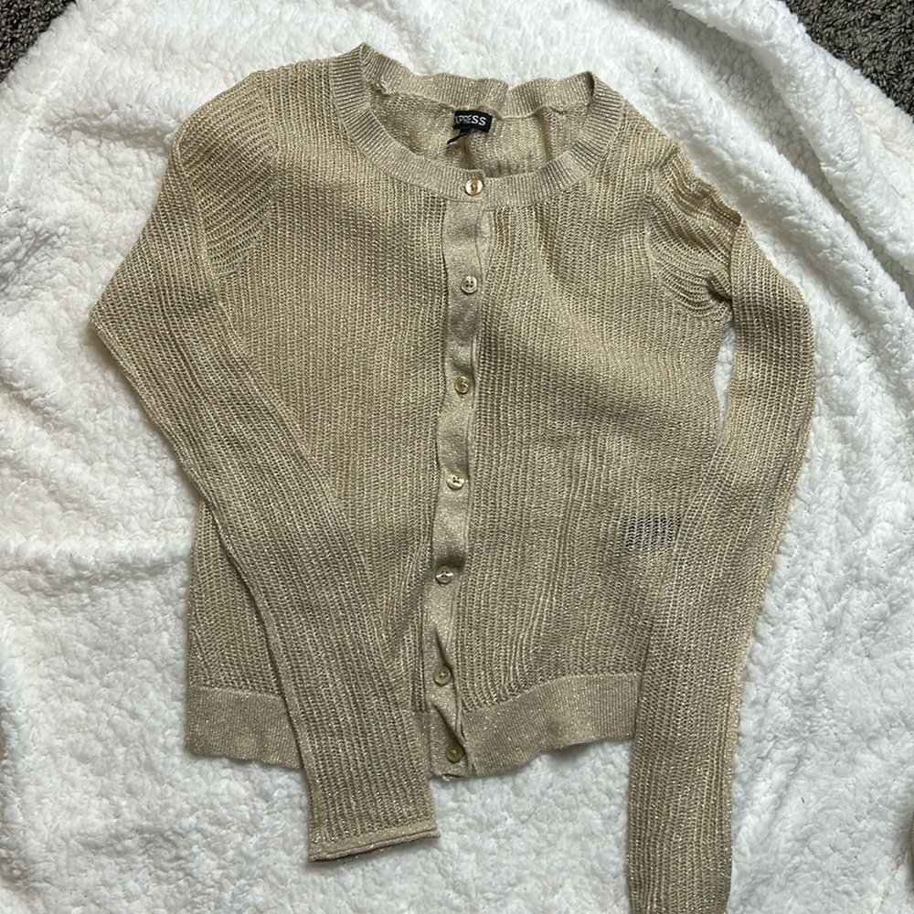 Express Button up Sweater, Size SP-Used